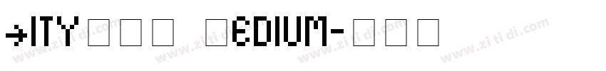 CityDOT Medium字体转换